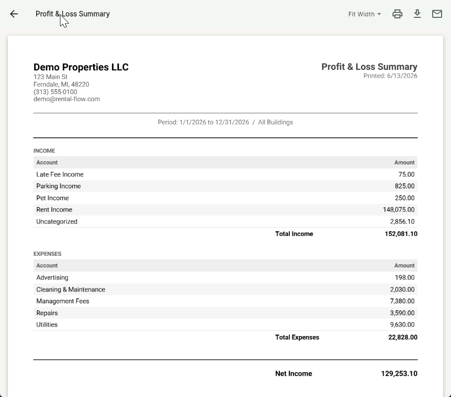 Professional PDF reports